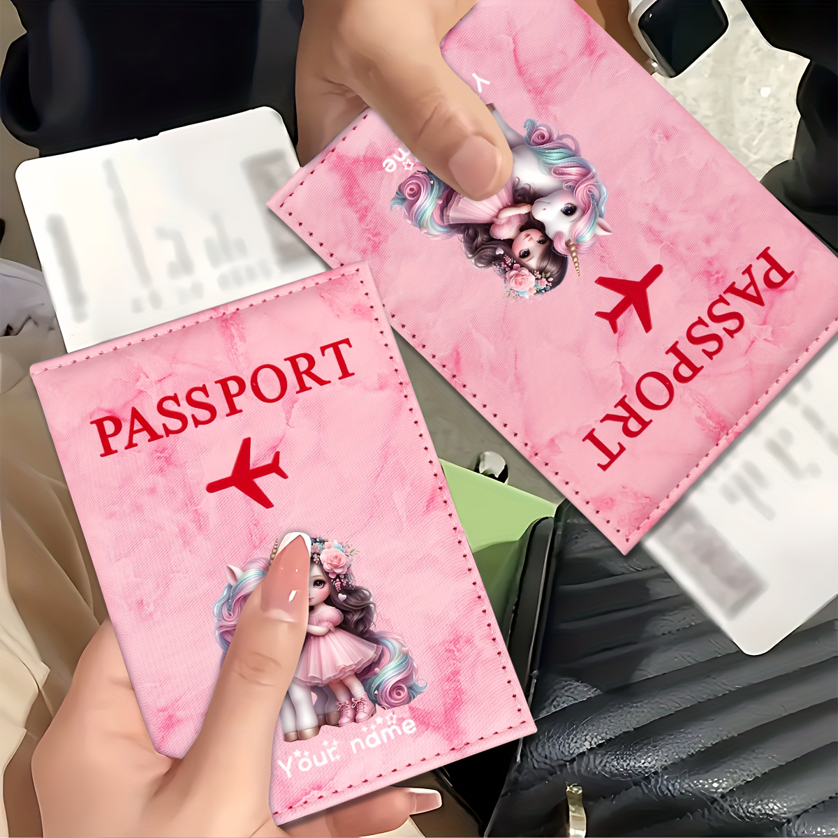 Travel Accessories Gear - Porta passaporto in PU con motivo