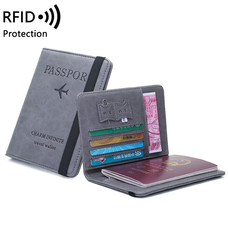 Travel Accessories Wallet - Porta passaporto unisex in pelle PU