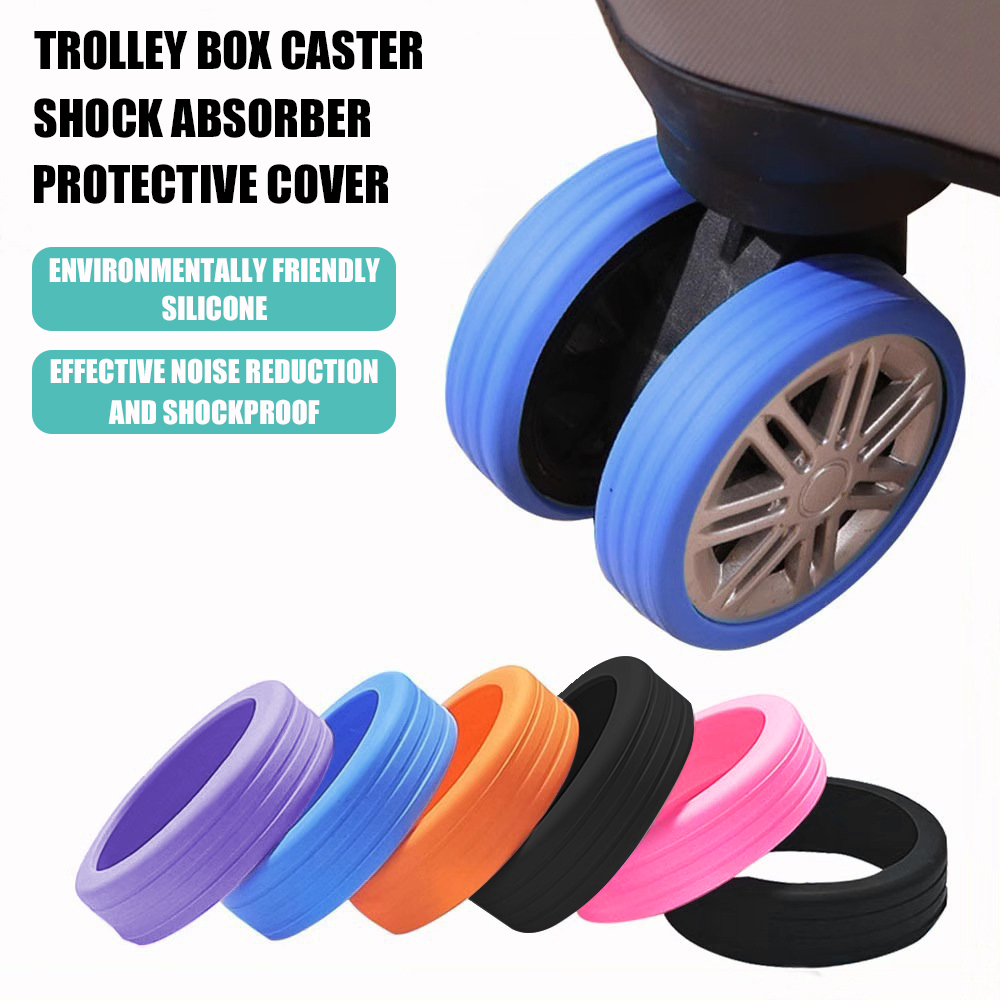 Travel Accessories You Need - Set di 8 Copriruote in Silicone