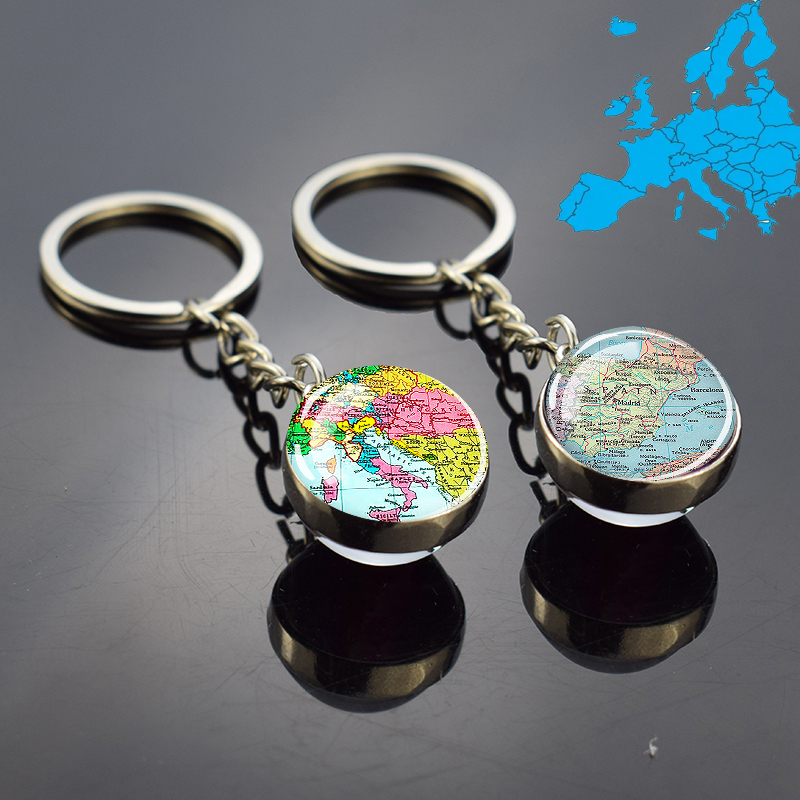 Travel Accessories Italy - Portachiavi con mappa dei paesi europei