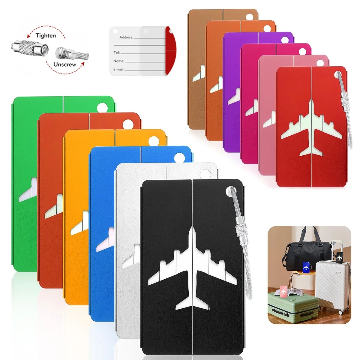 Qantas Travel Accessories - Etichetta per bagagli per aereo in
