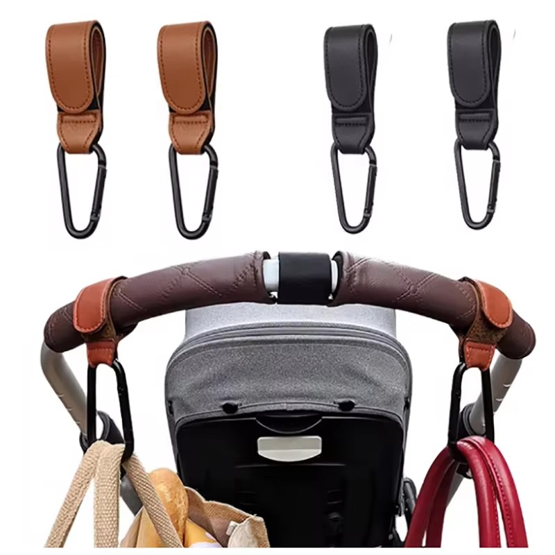 Travel Accessories For 3 Year Old - Gancio per passeggino in pelle PU