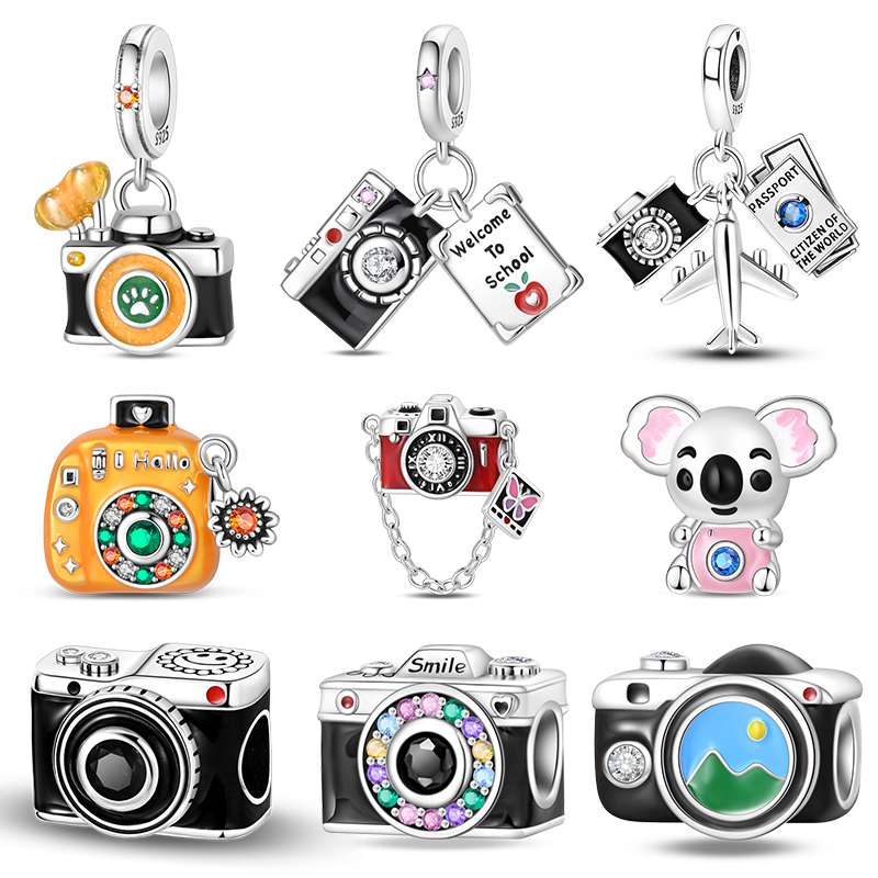 Qantas Travel Accessories - Ciondoli Vintage a Forma di Fotocamera