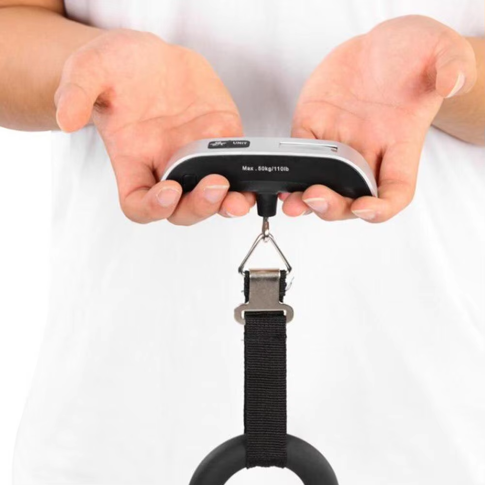 Luggage Scale Hanging - Bilancia digitale per bagagli, portatile, ad