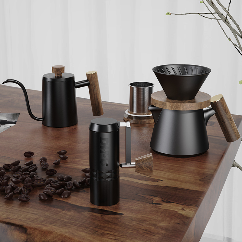 Portable Travel Kettle - Set di kit da caffè di