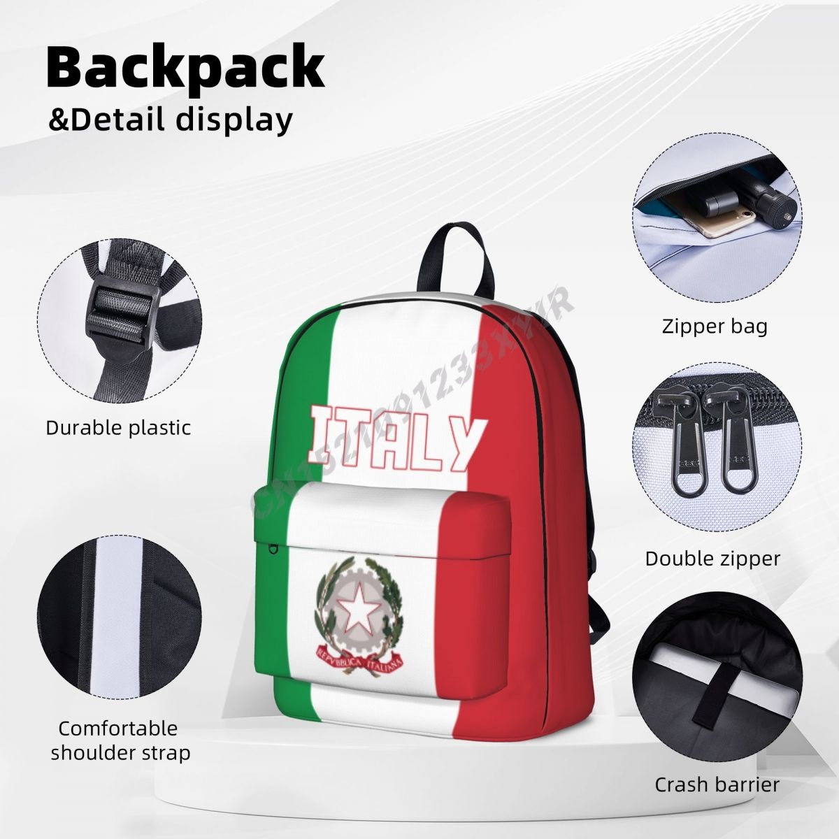 Zaino unisex Bandiera italiana - Travel Accessories Italy recensione e prezzo