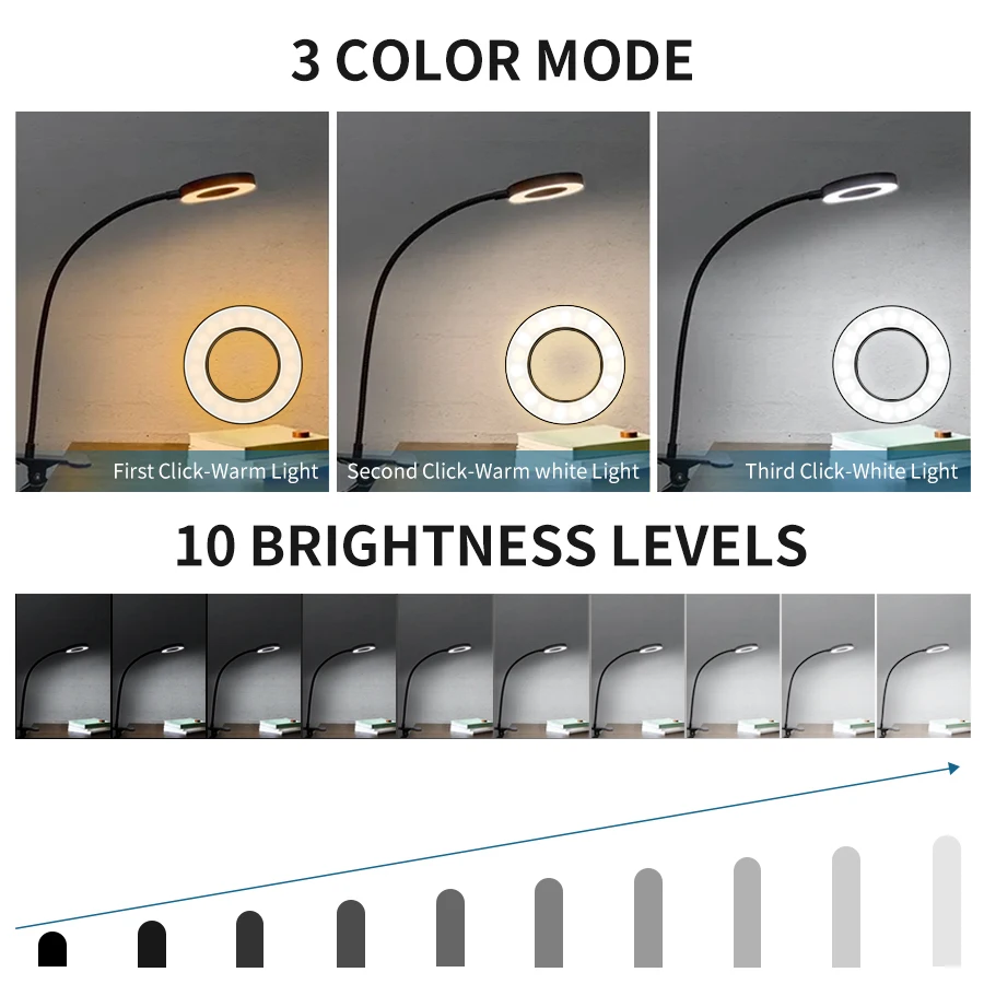 Lampada da scrivania con clip  - Book Light Flexible recensione e prezzo