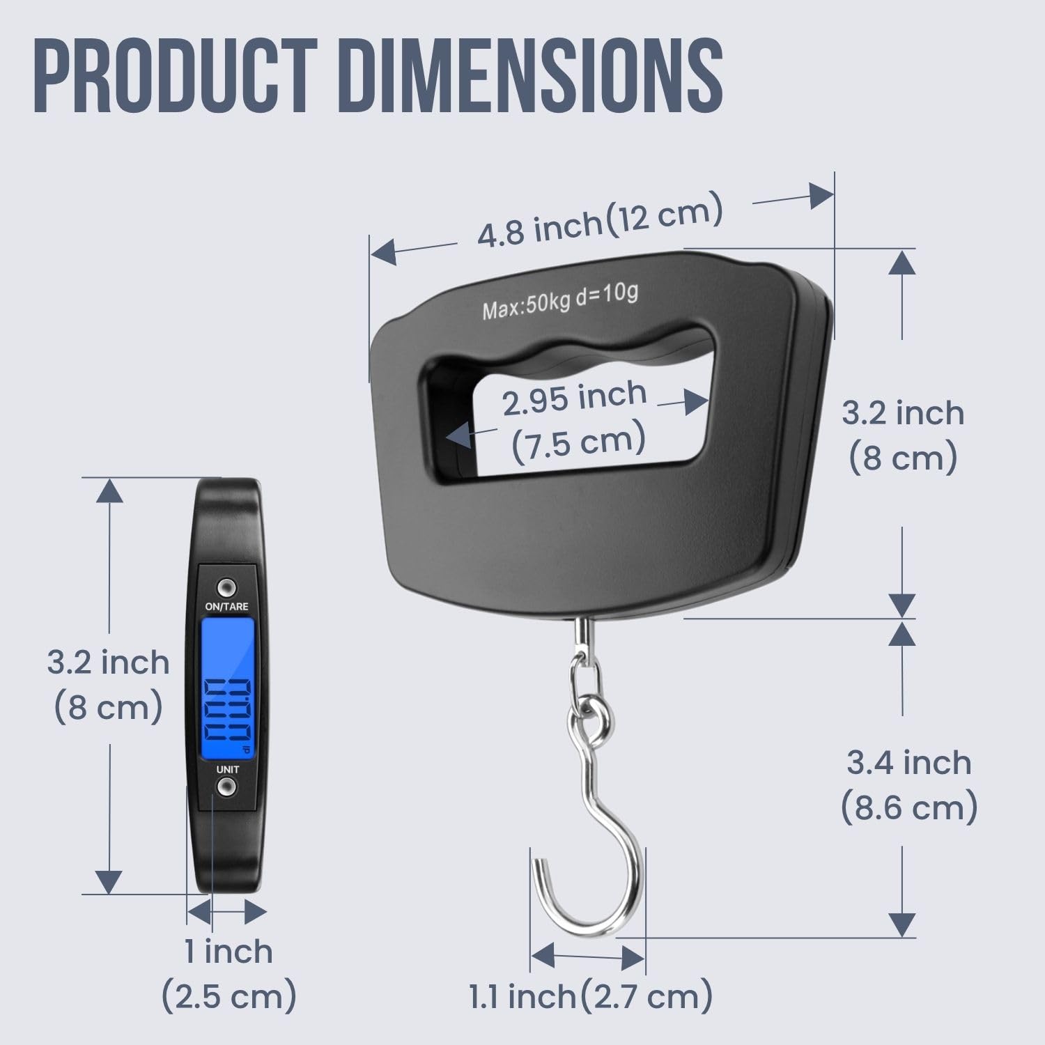 Bilancia per Bagagli 50Kg/10g, - Luggage Scale Hanging recensione e prezzo