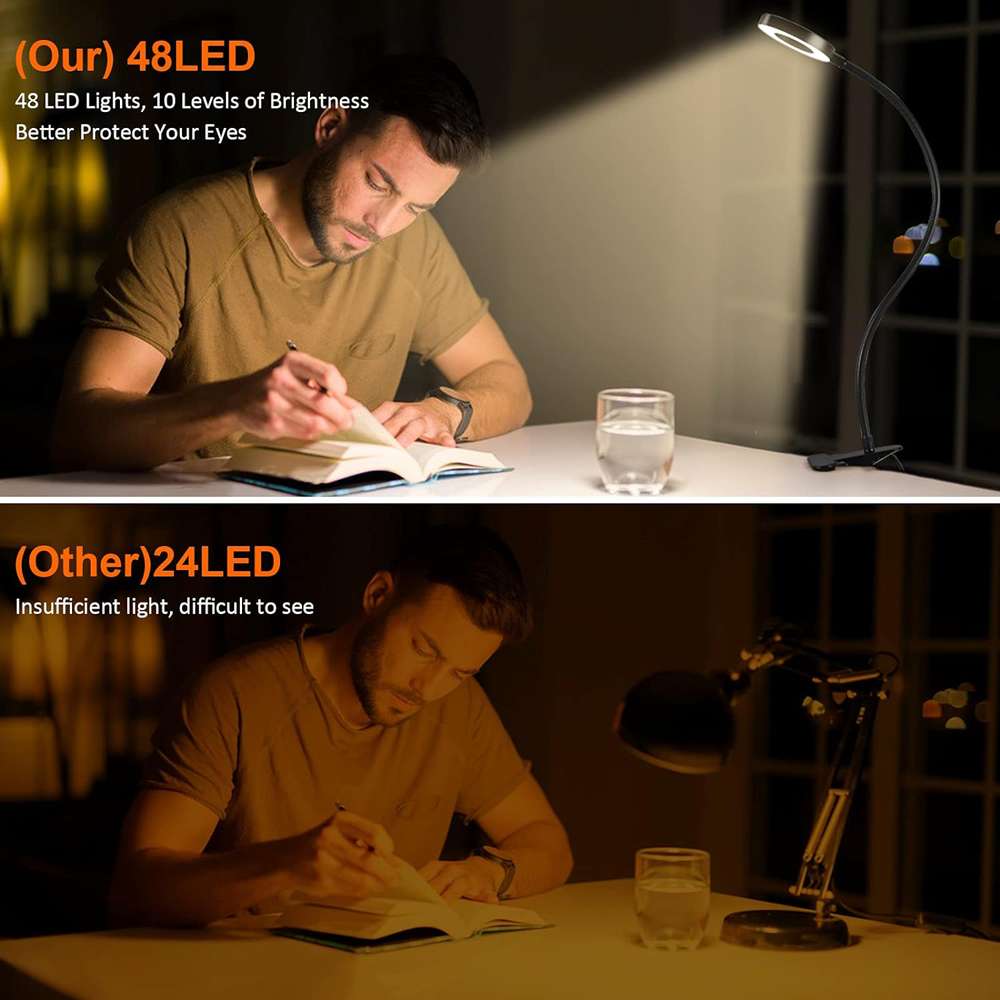 360 °   Flessibile 48 LED Lamp - Book Light Flexible recensione e prezzo