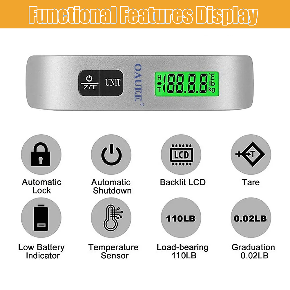 Bilancia portatile Display LCD - Luggage Scale Hanging recensione e prezzo
