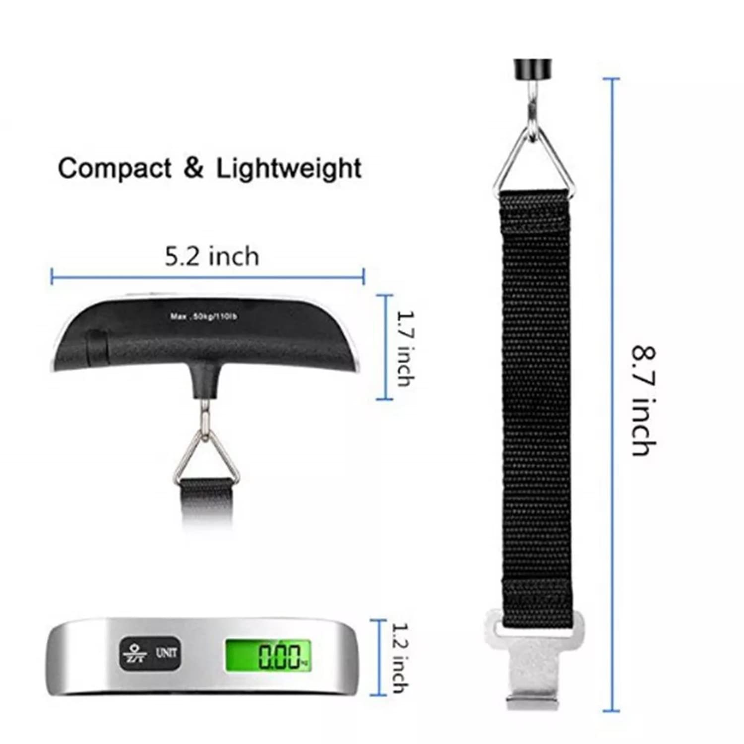 Bilancia per bagagli 110lb 50k - Luggage Scale Hanging recensione e prezzo